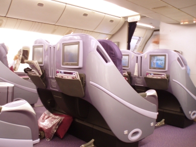 タイ航空ビジネスクラスシート
